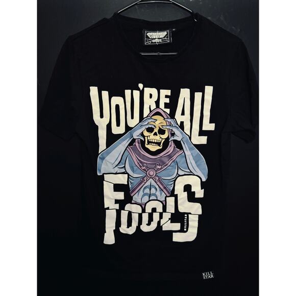 Killstar Other - Killstar "You're all Fools" Masters of The Universe collaboration T-shirt